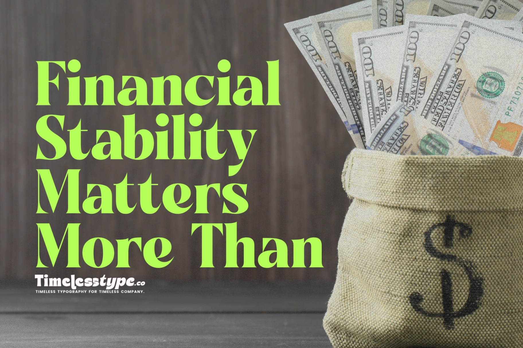 Why Financial Stability Matters More Than Fast Growth | Timeless Type