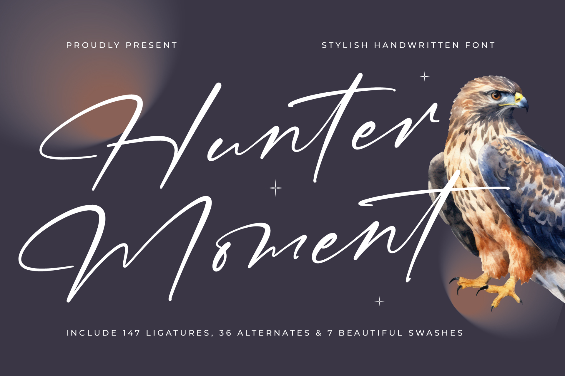Hunter Handwritten Hunter Moment - Stylish Handwritten Font Font | Timeless Type