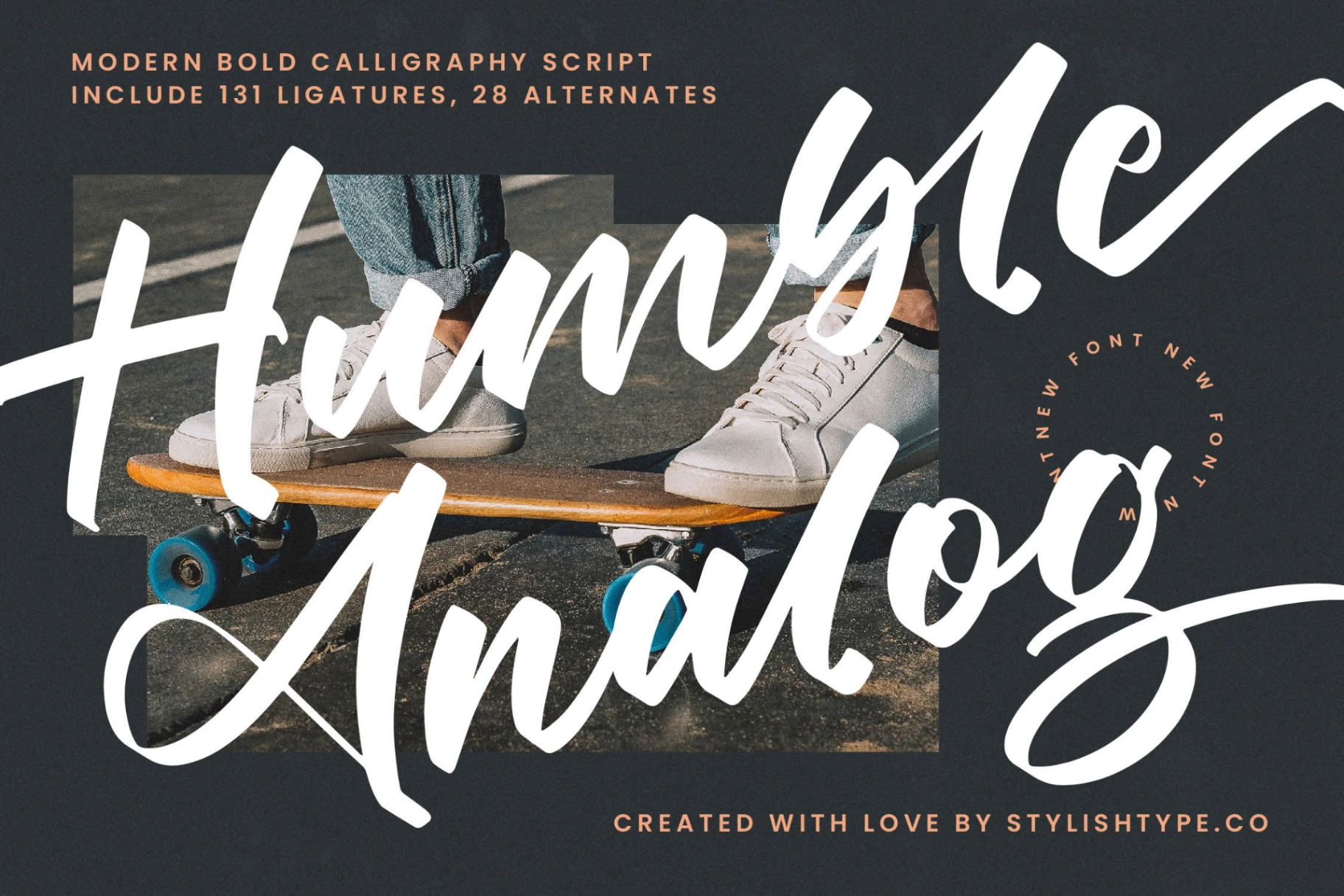 Humble Analog - Modern Bold Calligraphy Script Font | Timeless Type