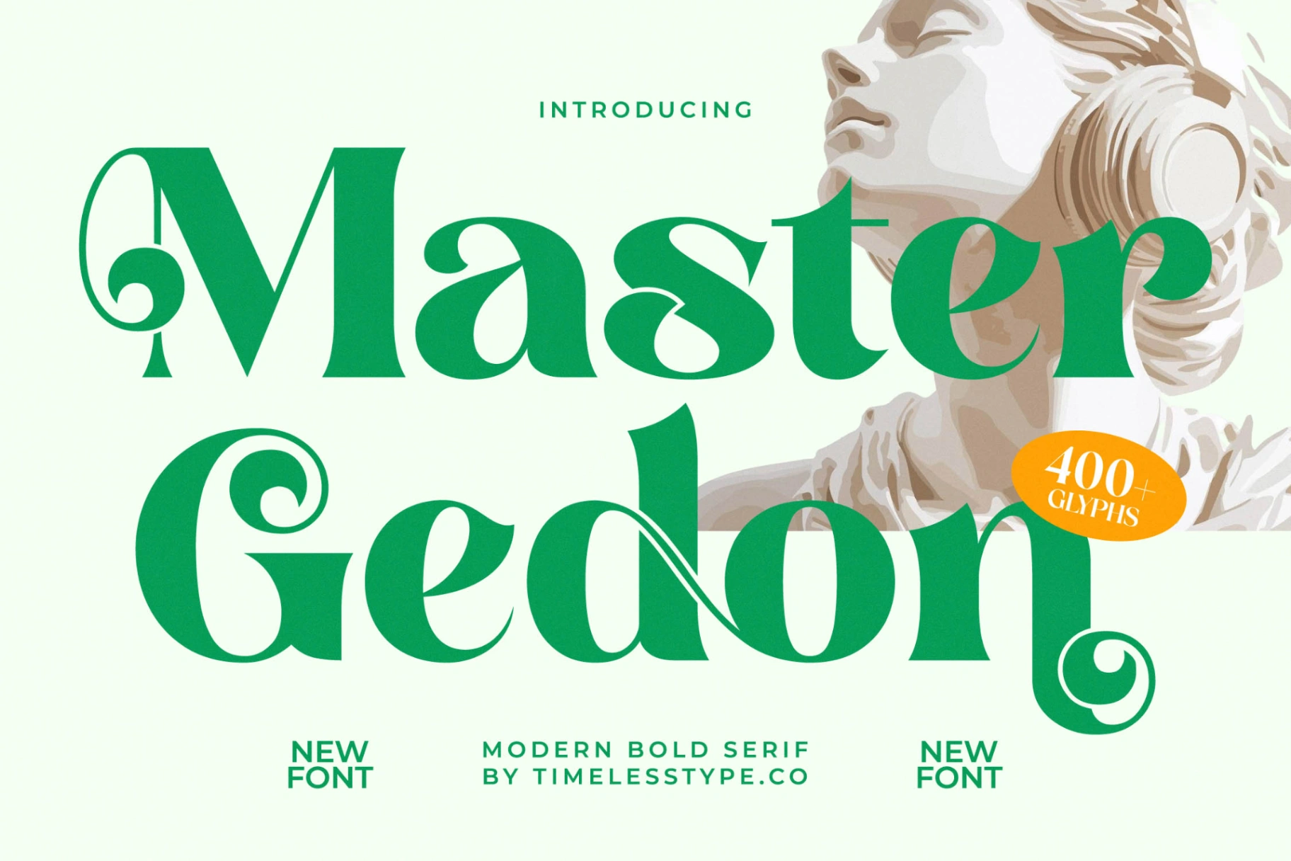 Master Gedon - Modern Bold Serif Font Font | Timeless Type