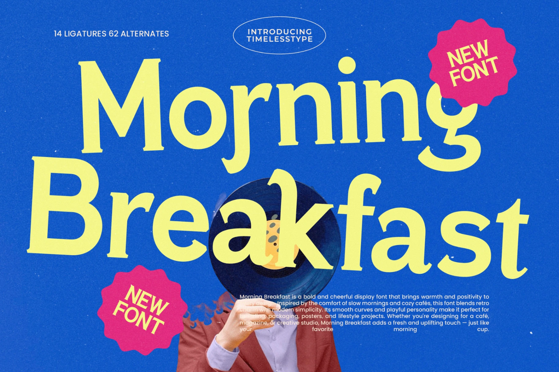 Breakfast Club Lettering Morning Breakfast - Display Serif Font Font | Timeless Type