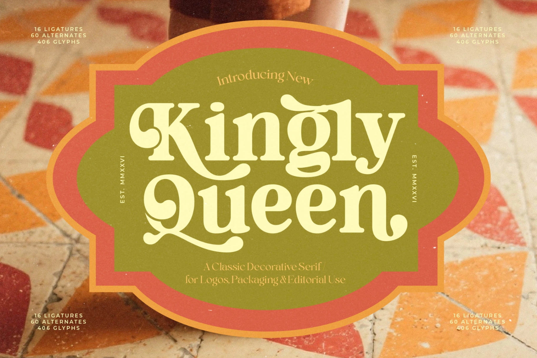 Kingly Letters Kingly Queen - Classic Decorative Serif Font | Timeless Type
