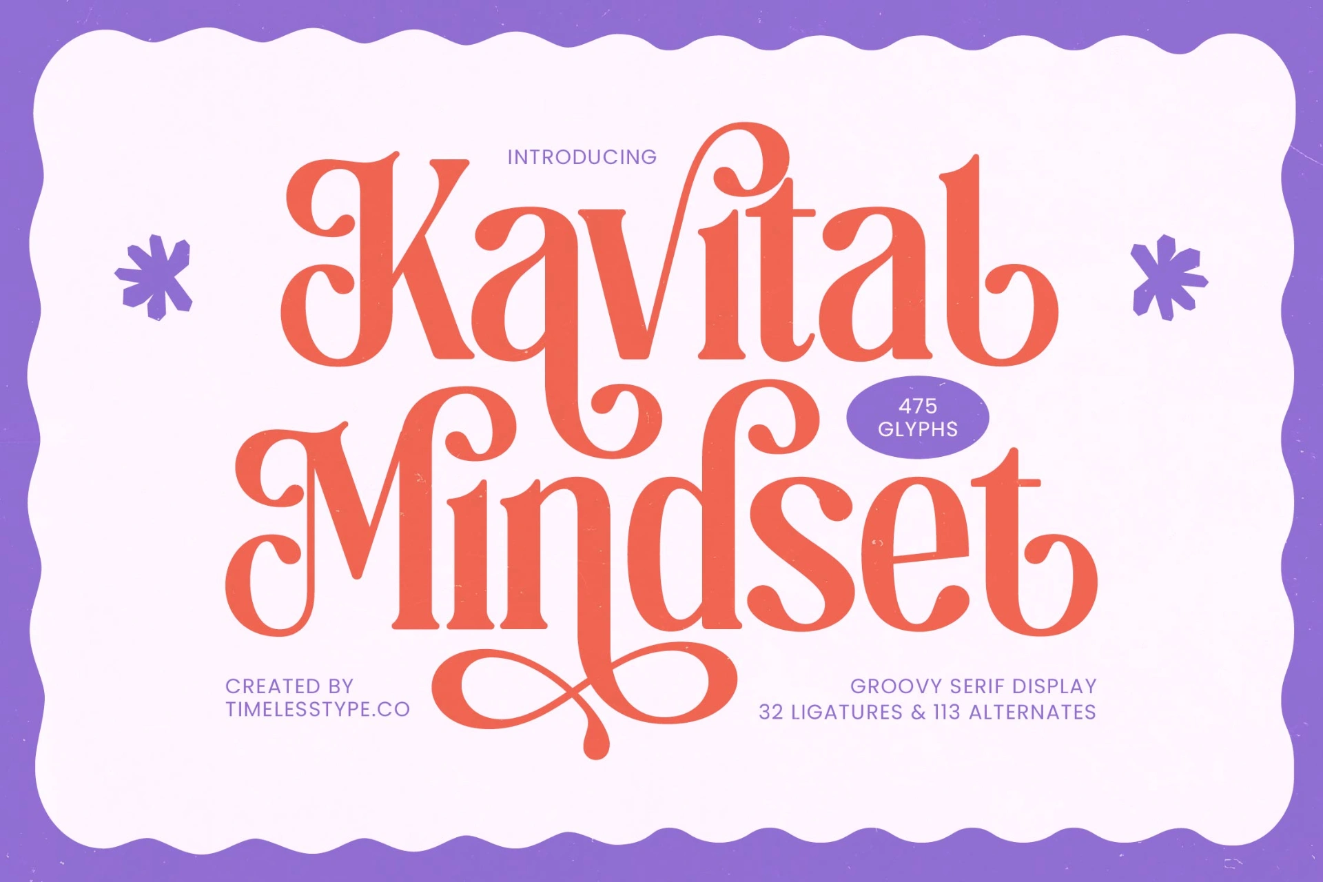 Kavital Mindset - Groovy Serif Display Font | Timeless Type